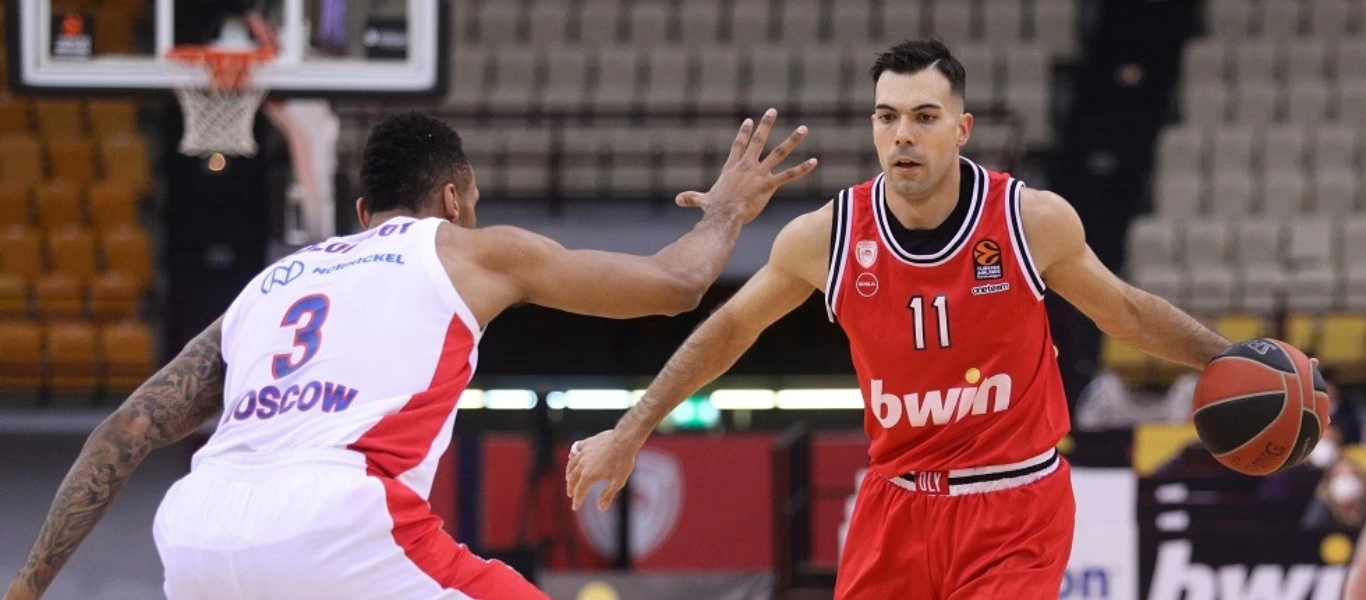 Ολυμπιακός - ΤΣΣΚΑ Μόσχας 74-75: Έφτασε μία «ανάσα» από την επική ανατροπή